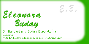 eleonora buday business card